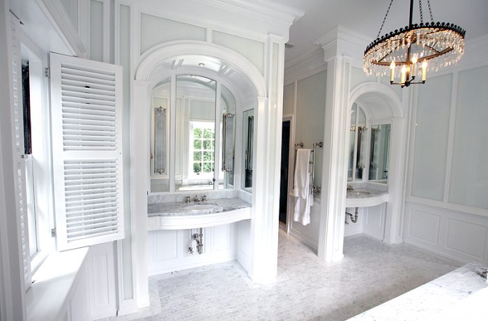 painted vanities and paneling
